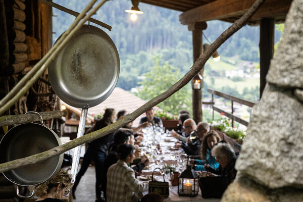 Dinner in the barn 