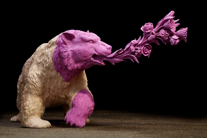 Magazine CampiglIO 13 Copia Di The Pink Bear, Tiglio, Colore Acrilico, 85x225x90cm (2)(1)