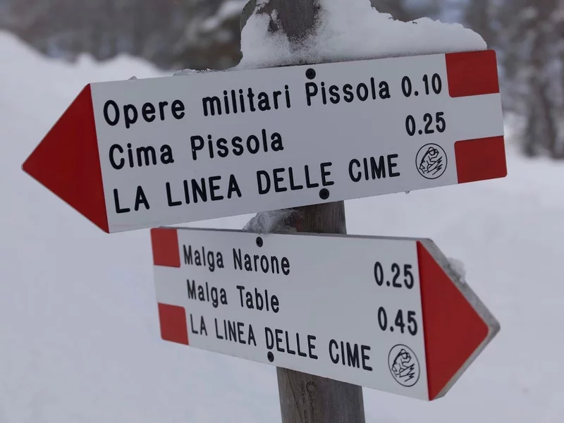 Boniprati Belvedere Malga Campello With Snowshoes