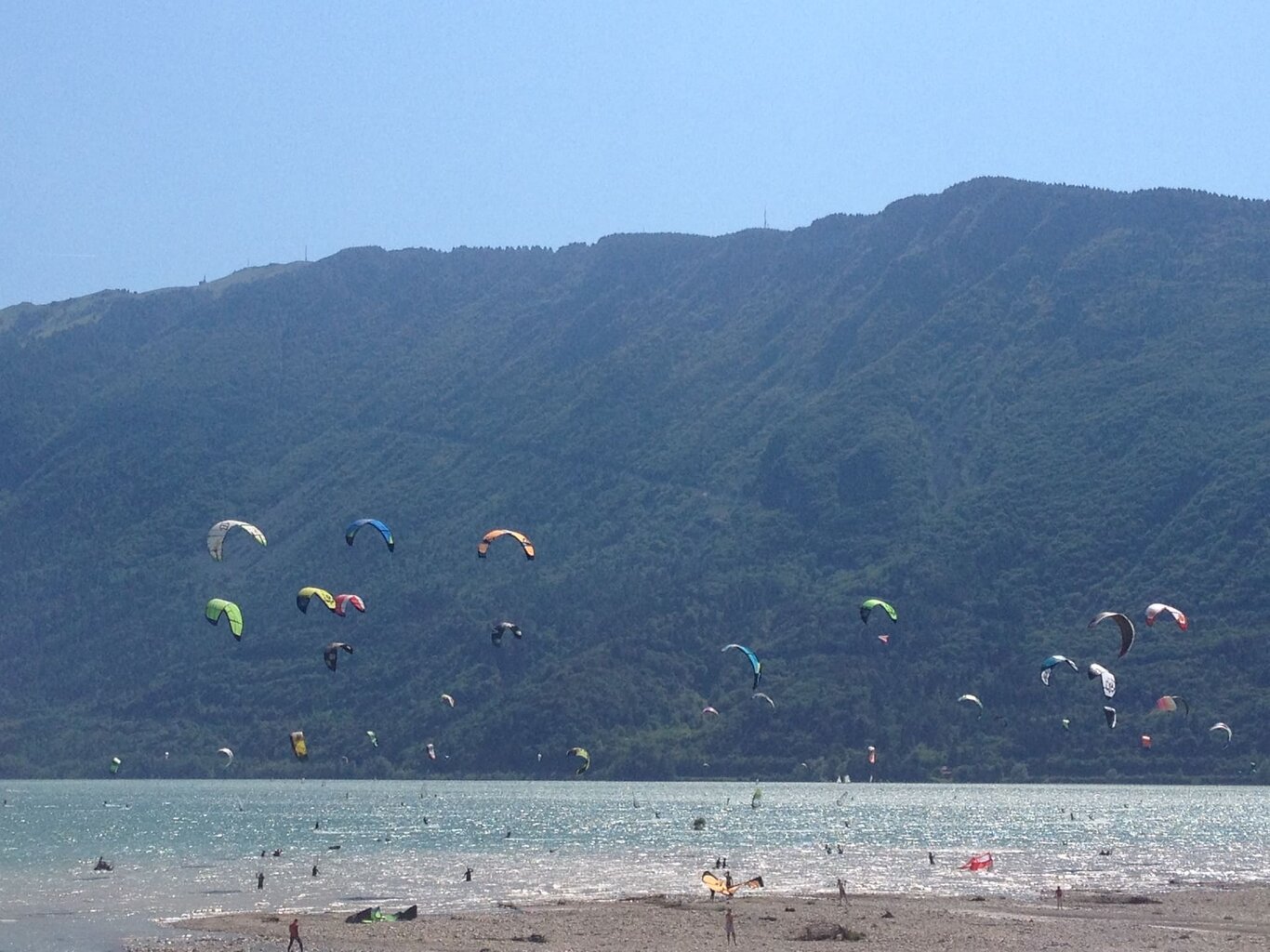 Kitesurfing And Windsurfing