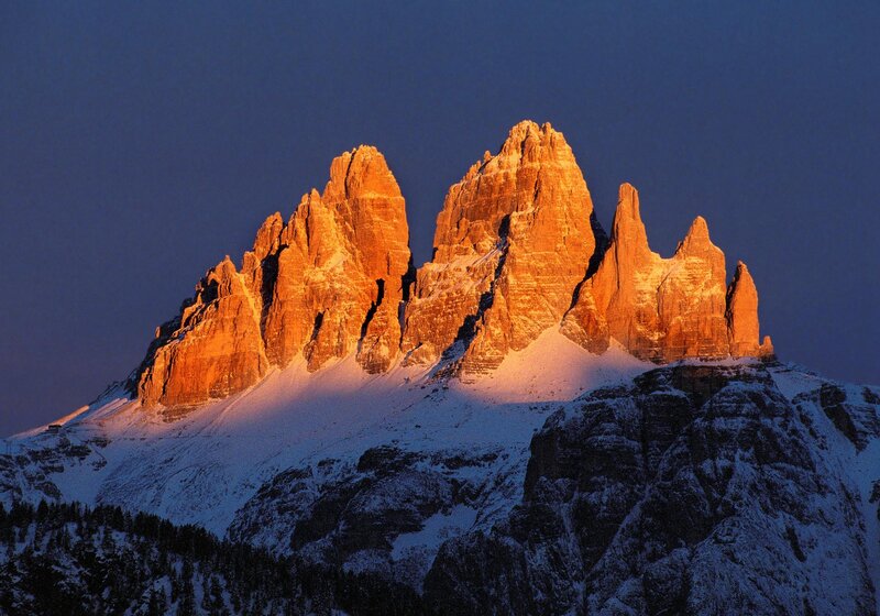 Tre Cime Invernali Da Monte Agudo